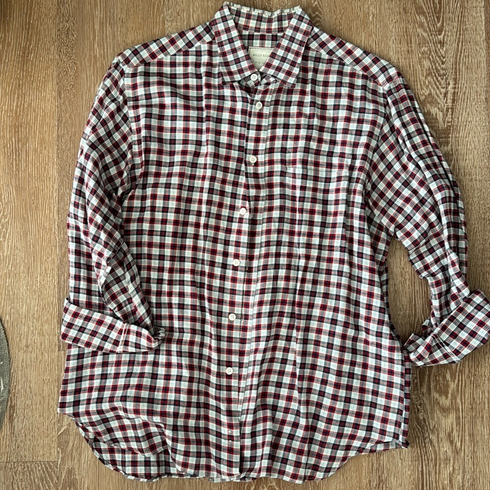 Billy Reid Button Down Shirt Linen Blend